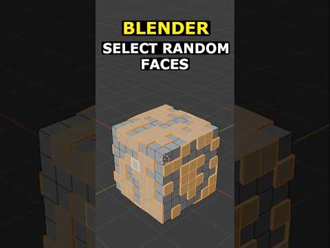 Blender: Select Random Faces #blender #3d #blender3d