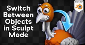 Quickly Switch Between Different Objects in Sculpt Mode (Blender Tip)