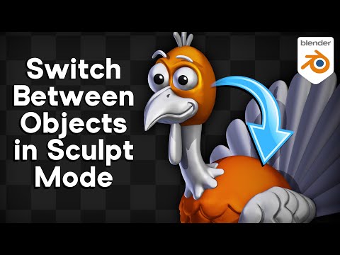 Quickly Switch Between Different Objects in Sculpt Mode (Blender Tip)