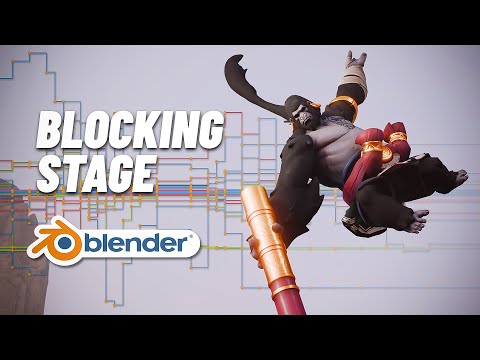 Behind The Scenes Of AAA Animation in Blender : part 1 Blocking stage