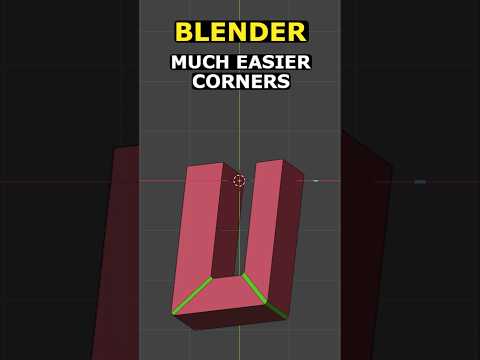 Corners The EASY Way in Blender!! Pro Tip #blender #3dmodeling #3d #blender3d