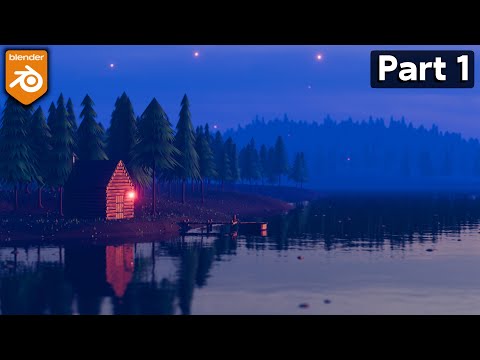 Stylized Low Poly Forest River – Part 1 (Blender Tutorial)