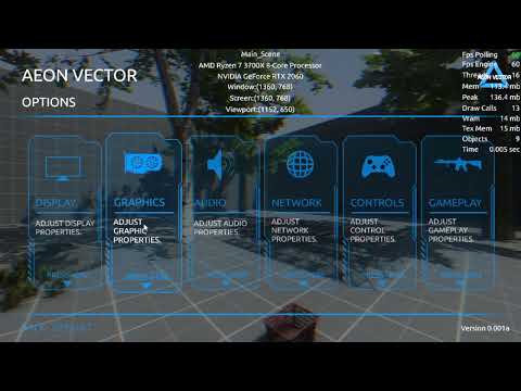 Aeon Vector Game UI Demo (Made in Godot Engine)