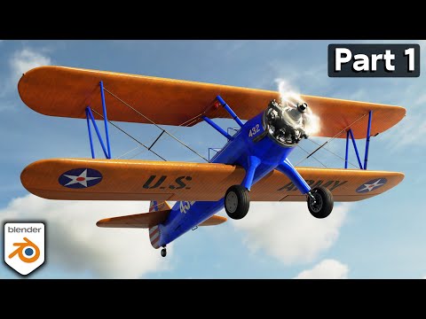 Creating a Biplane in Blender 🛩️ Part 1 (Tutorial Series)