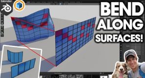 Creating COMPLEX WINDOWS Along Surfaces with Flowify for Blender!