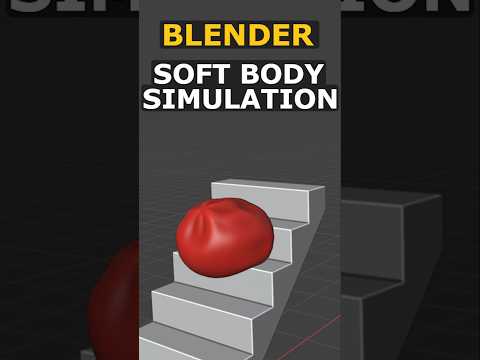 TRY Soft Body Physics – Blender Tutorial 1 Minute #blender #blender3d