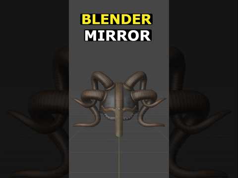 Blender: Mirror Objects In Blender #3dmodeling #blender #3d #blender3d