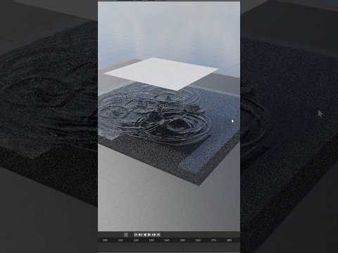 Rain simulation in Blender 🌧️ #b3d #blender3d #blendertutorial