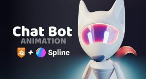 Blender 3D to Spline Bot Animation | Polygon Runway