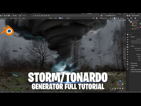 Make a tonardo generator in blender full tutorial