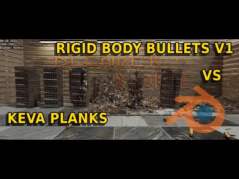 Bullets vs Keva Planks Version 1 Blender