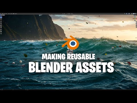 creating reauseable blender assets waves