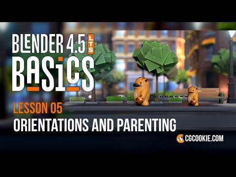 BLENDER 4.5 BASICS (part 5) – Orientations and Parenting in Blender