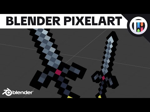 Creating Pixel Art / Voxel Art in Blender 4.4 – Blender Tutorial for Beginners