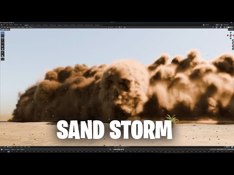 making a sand storm in blender