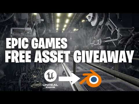 Epic Games Content free Giveaway in blender