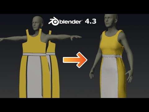 Blender | EASY Dress Simulation Tutorial