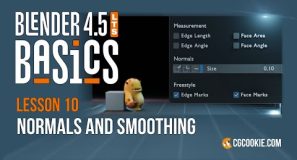 Mesh Normals and Smoothing in Blender – BLENDER 4.5 BASICS (part 10)