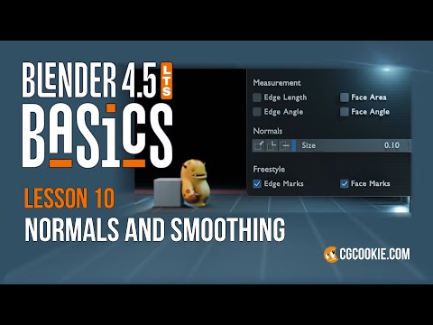Mesh Normals and Smoothing in Blender – BLENDER 4.5 BASICS (part 10)