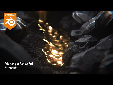 Making A rolex watch ad in blender under 12 min