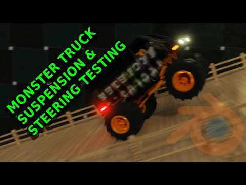 Testing & Tuning Rigid Body Monster Truck Suspension & Steering Tests