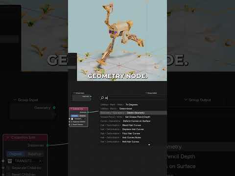 add a transition effect to your whole scene with Geometry Nodes #b3d #blender3d