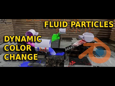 Fluid Particles Dynamic Color Changing With Force Fields