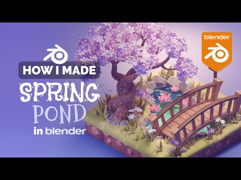 Spring Diorama in Blender – 3D Modeling Process | Polygon Runway