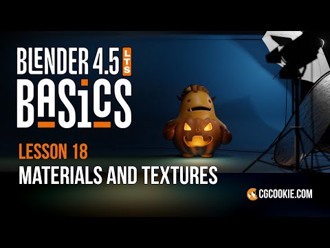 Materials and Textures in Blender – BLENDER 4.5 BASICS (part 18)