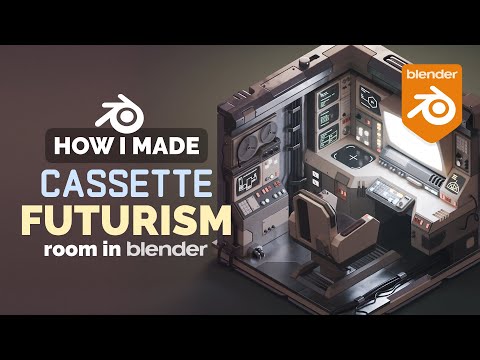 Cassette Futurism Aesthetic in Blender – 3D Modeling Process | Polygon Runway