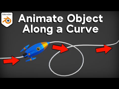 Animate an Object Along a Curve (Blender Tutorial)