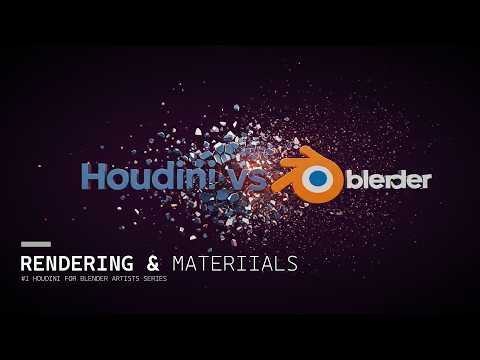 rendering and shading blender vs houdini