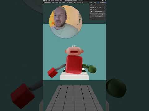 Blender Live Puppeteering Demo #b3d #blender3d #animation