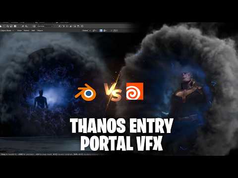 Making Avengers thanos portal vfx in blender