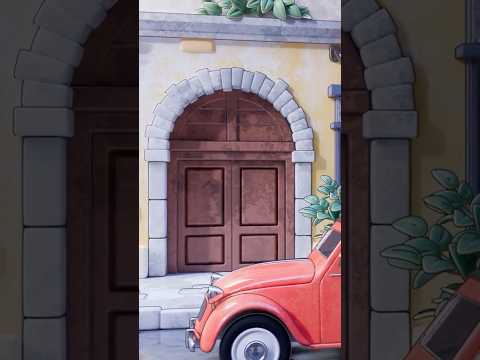 Rustic door made in Blender