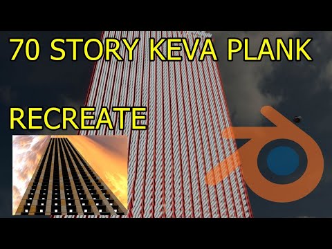70 Story Keva Plank Building Destruction REMAKE With SoundFX
