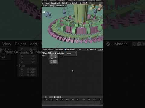 mechanical animations with geometry nodes #assets #blender3d
