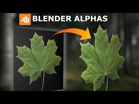 Blender: How to use Alpha Channels | LEAF