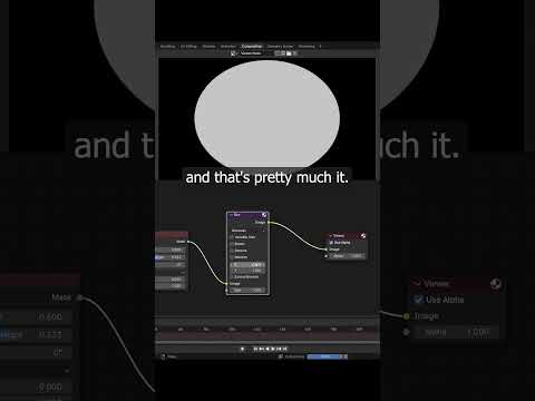 How to create a nice Vignette Effect for your shots in Blender #b3d #blender3d #compositing