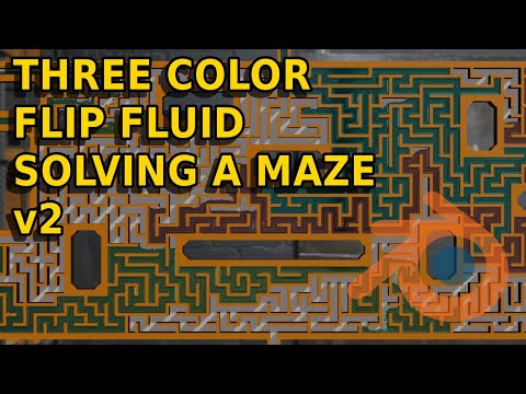 3 Color Flip Fluid Solving A Maze