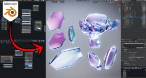 Fake Prismatic Glass Effect in Blender!
