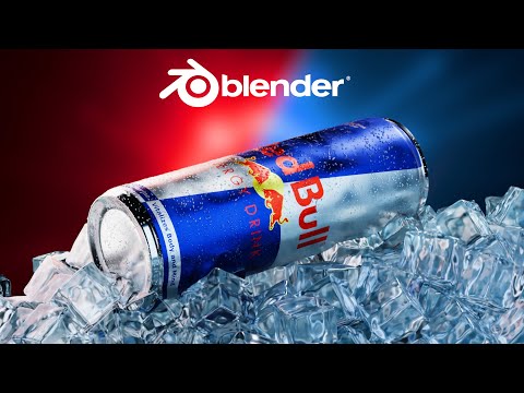 Blender 4.2 | Red Bull Product Render | Tutorial