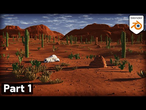 Part 1: Stylized Desert Environment 🏜️ (Blender Tutorial)