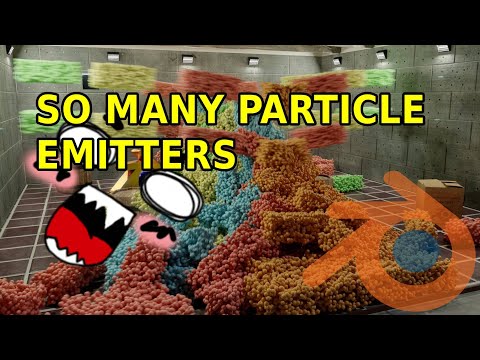 So Many Particle Emitters I Regreted Setting It Up