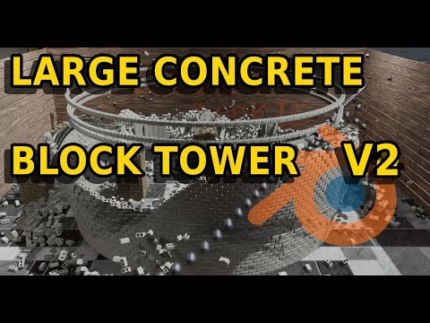 Large Concrete Block Tower VS Balls of Steel V2