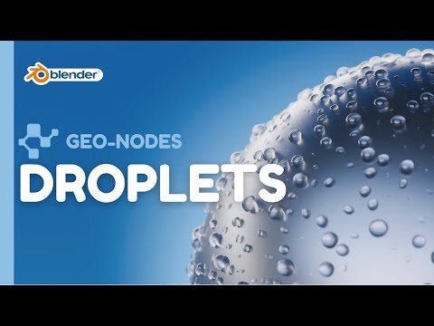 Blender Tutorial – Geometry Nodes Droplet Generator