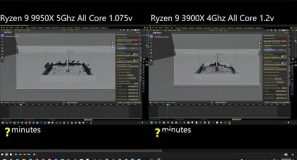 Ryzen 9 9950X vs Ryzen 9 3900X For Simulating Flip Fluids In Blender