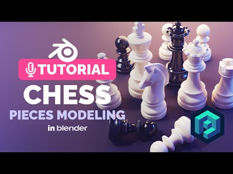 Blender All Chess Pieces Tutorial | Polygon Runway