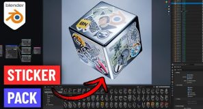 The Artsy Sticker Pack for Blender!