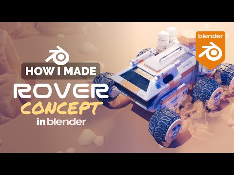 Sci-fi Rover Concept in Blender – 3D Modeling Process | Polygon Runway